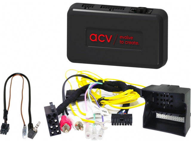 Stuurwielinterface. BMW 1-Serie/3-serie/5-serie/X5/X6 Quadlock Multilead MOST Amp (42sbm012)