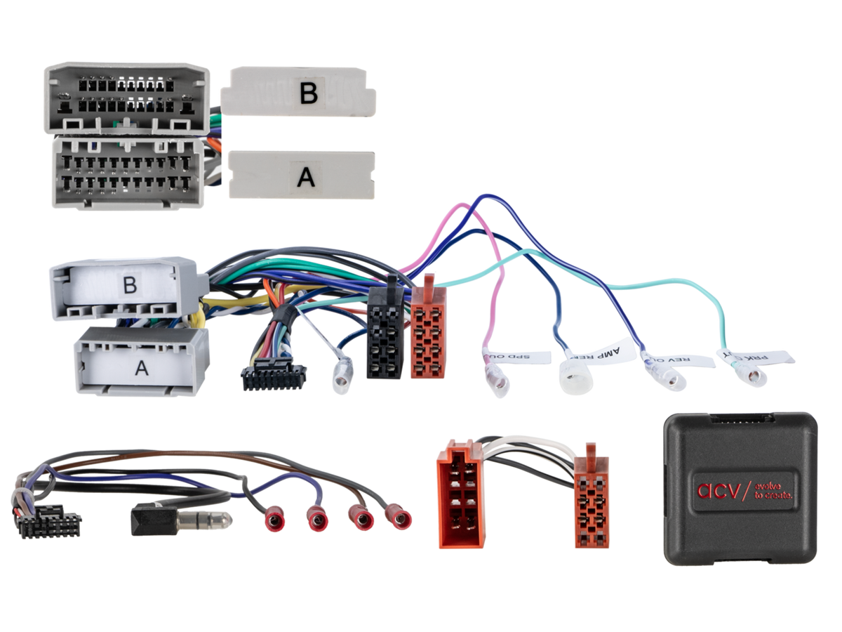 Stuurwielinterface. Diverse modellen Chrysler/Dodge/Jeep/Lancia/Mitsubishi/VW (42sch00c)