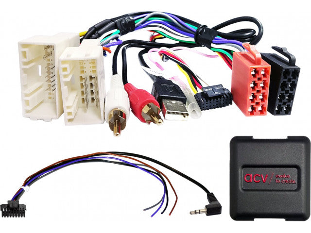 Stuurwielinterface. Hyundai/Kia Voertuigen 24Pin/18Pin Multilead USB/AUX (42shy019, 42ski015)