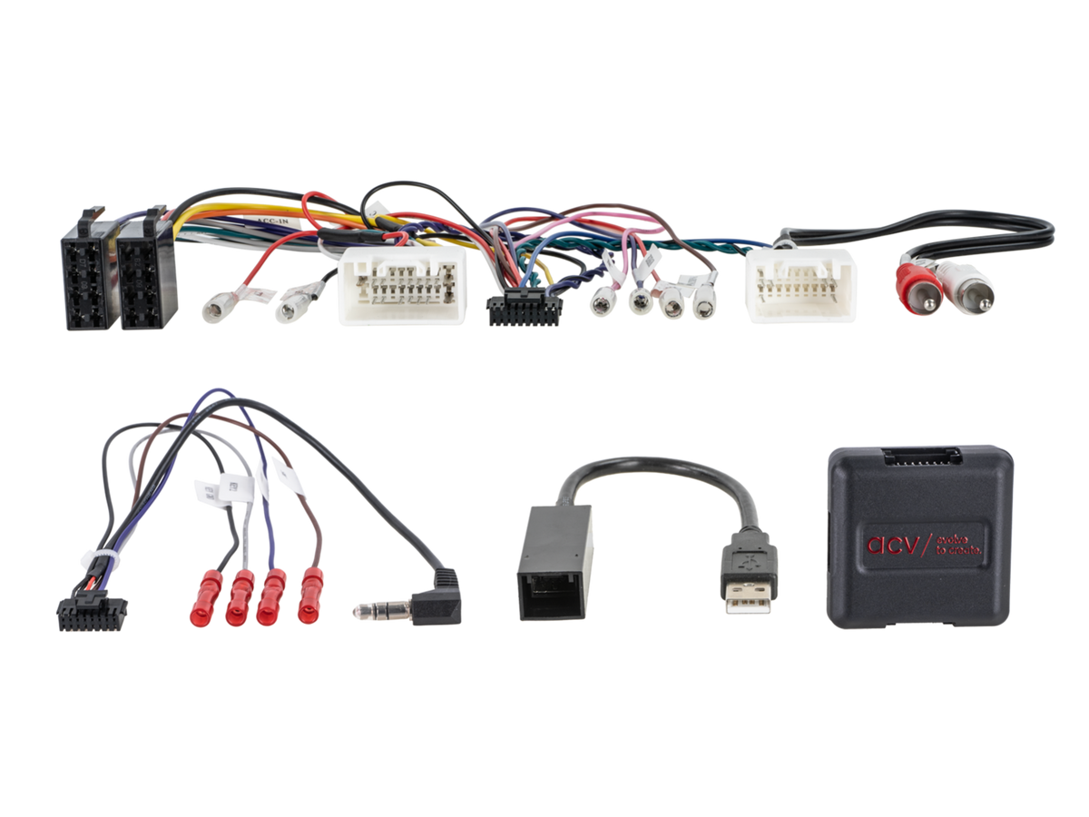 Stuurwielinterface. Mitsubishi Diverse Voertuigen Rockfortd Fosgate AMP Multilead (42smt009)
