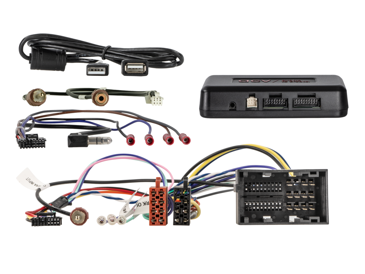 Stuurwielinterface. + Info adapter incl. lead Citroen/Fiat/Opel/Voertuigen 52Pin Quadlock Multilead (43uft01)