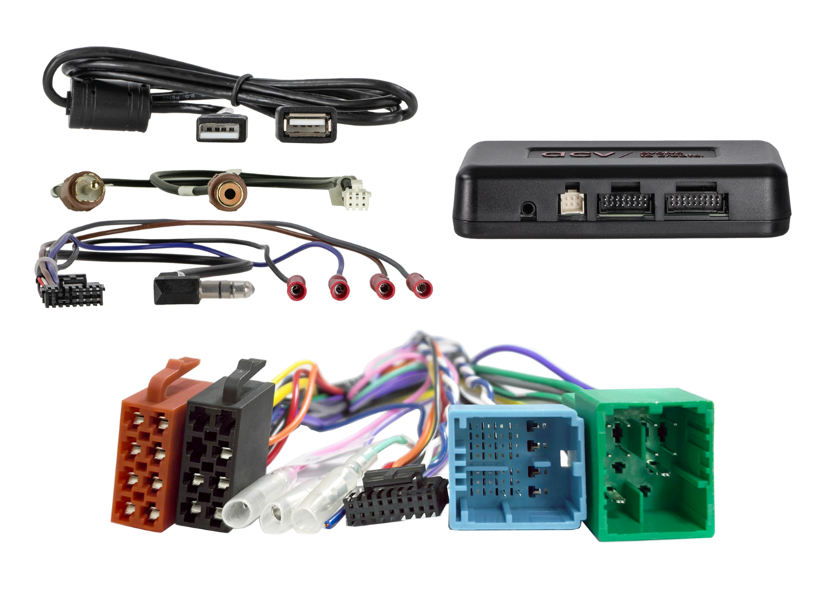 Stuurwielinterface. + Info adapter incl. lead Citroen/Fiat/Opel/VoertuigenMultilead (43uft03)