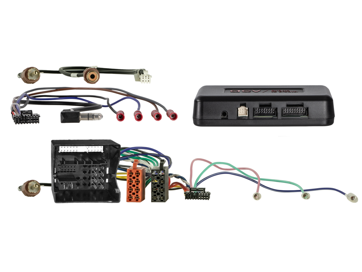 Stuurwielinterface. + Info adapter incl. lead Skoda/Volkswagen Voertuigen 52Pin Quadlock Multilead (43uvw03)