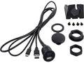USB paneelaansluiting/behuizing USB-A/USB-C