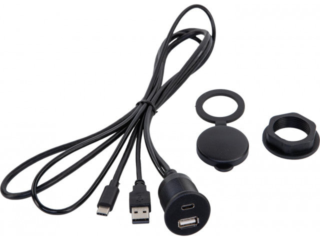 USB paneelaansluiting USB-A/USB-C los - Default Title