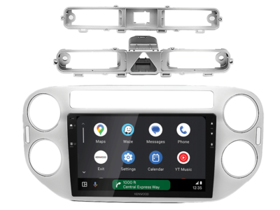 ACV 9 inch radio-inbouwkit voor VW Tiguan 06/2011-04/2016 zilver i-dapter/Antenne - afbeelding 5 - 691320-98-2