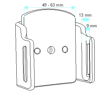 Brodit Verstelbare Houder 511231 — Passive holder with tilt swivel