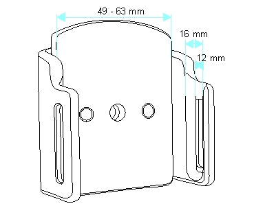 Brodit Verstelbare Houder 511232 — Passive holder with tilt swivel