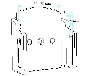 Brodit Verstelbare Houder 511308 — Passive holder with tilt swivel