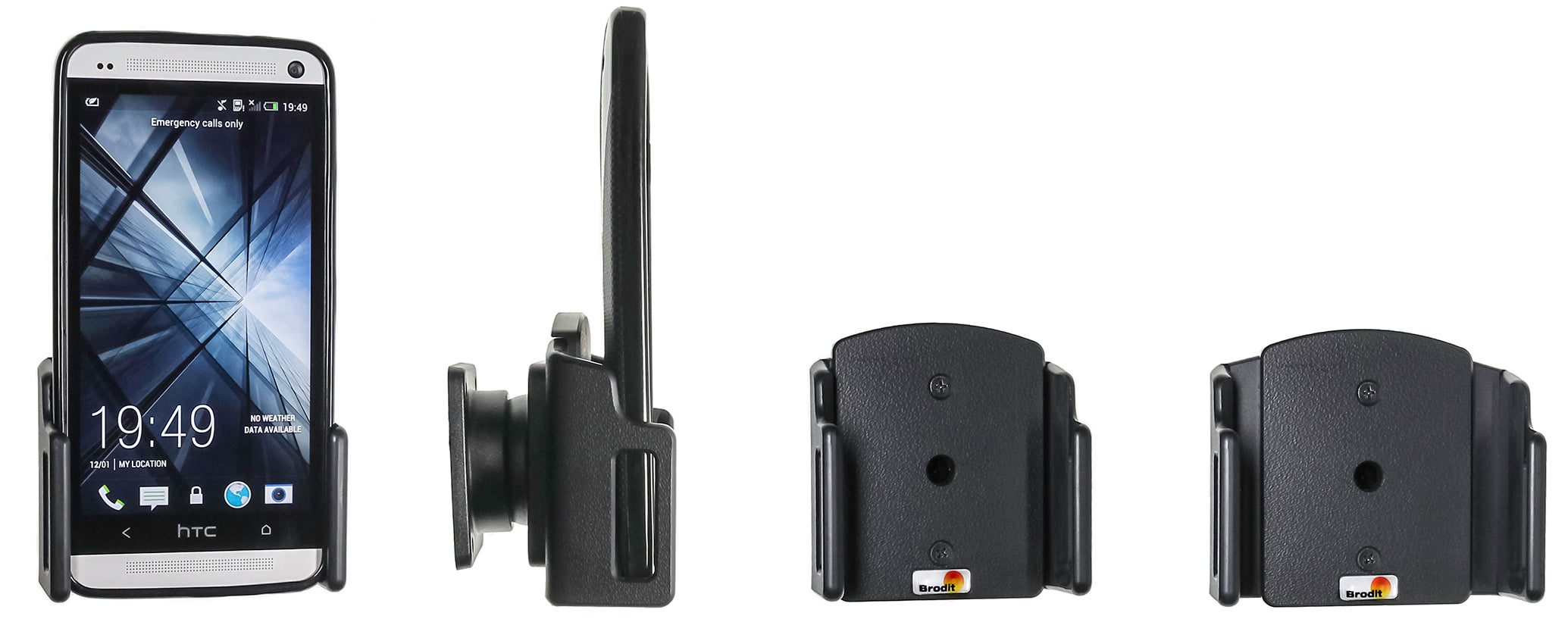 Brodit Verstelbare Houder 511308 — Passive holder with tilt swivel