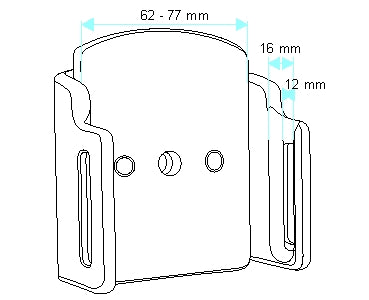 Brodit Verstelbare Houder 511309 — Passive holder with tilt swivel