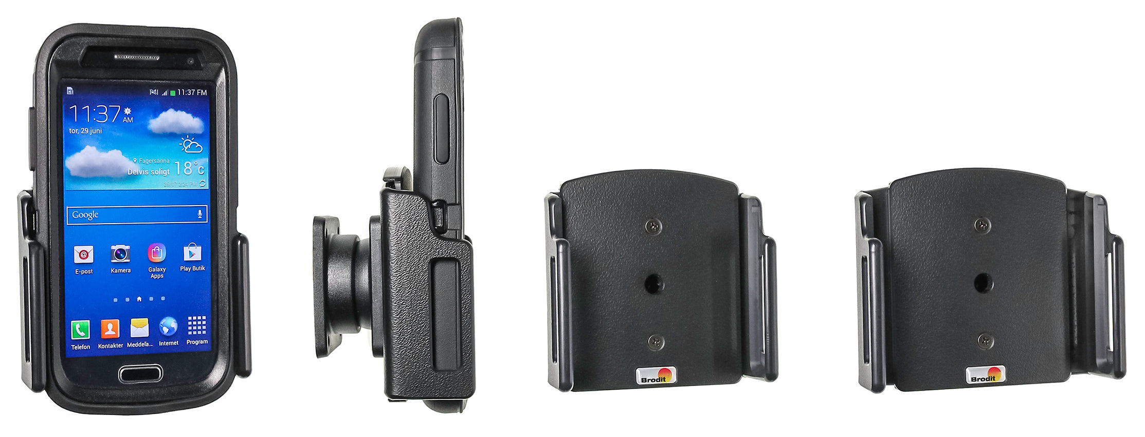 Brodit Verstelbare Houder 511483 — Passive holder with tilt swivel
