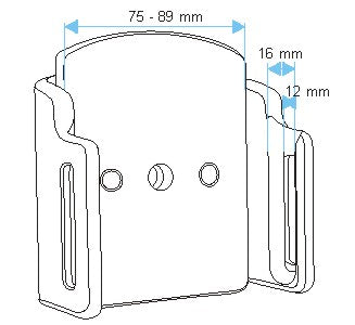 Brodit Verstelbare Houder 511484 — Passive holder with tilt swivel