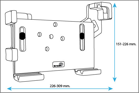 Brodit Verstelbare Houder 511626 — Passive holder with tilt swivel