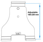 Brodit Verstelbare Houder 511850 — Passive holder with tilt swivel
