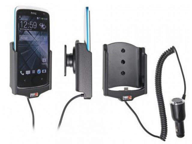 HTC Desire 500 Actieve houder met 12/24V lader. Let op: Uitlopend artikel, Kan niet retour! - Default Title