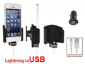 Apple iPhone 5 / SE Passieve houder. Originele lightning kabel met Belkin USB 12/24V plug - Default Title