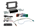 2-DIN-kit met opbergvak voor Citroën/Fiat/Opel 12-pins/32-pins i-adapter