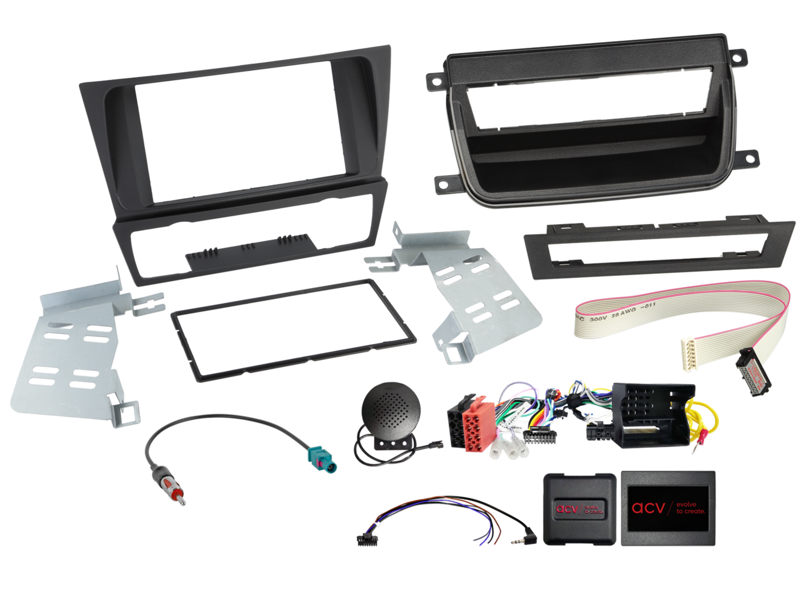 2-DIN KIT BMW 3series zonder smoker package SWC/antenna