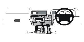 Brodit ProClip 632462 voor Toyota LandCruiser 90