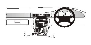 Brodit ProClip 632516 voor Jaguar XJR
