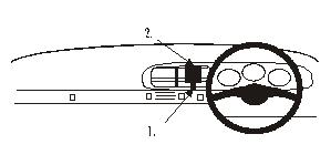 Brodit ProClip 651580 voor Porsche 968
