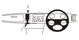 Brodit ProClip 651850 voor Saab 900