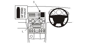Brodit ProClip 653323 voor Chrysler Crossfire