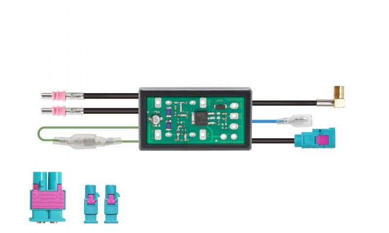 Antennesplitter passief FM 2x fakra M - DAB SMB F 1x Fakra F