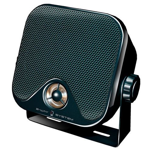 2 weg opbouw luidsprekers set Zwart 90w Ø110 mm