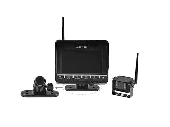 m-use wireless set 5 monitor/bracket + uni AHD cam 12v/24v"