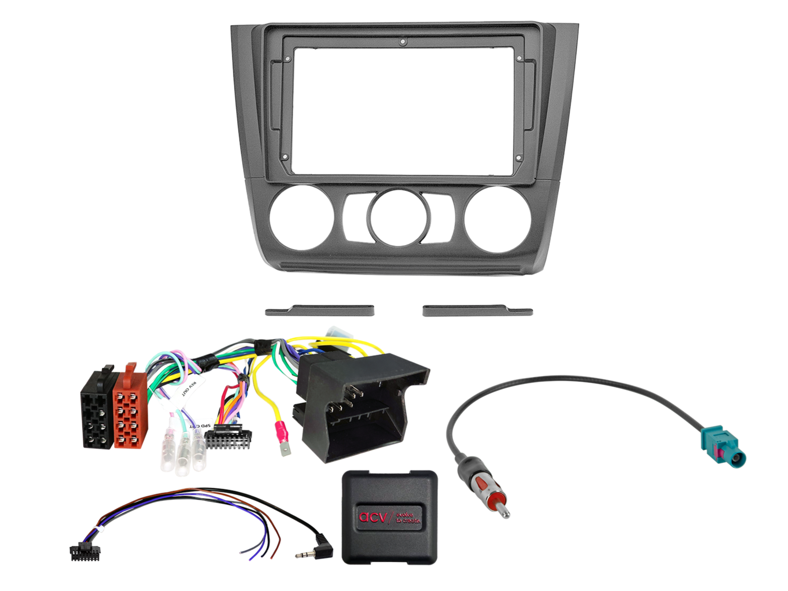 9" Kit BMW 1series 2007-2013 manual air condition SWC