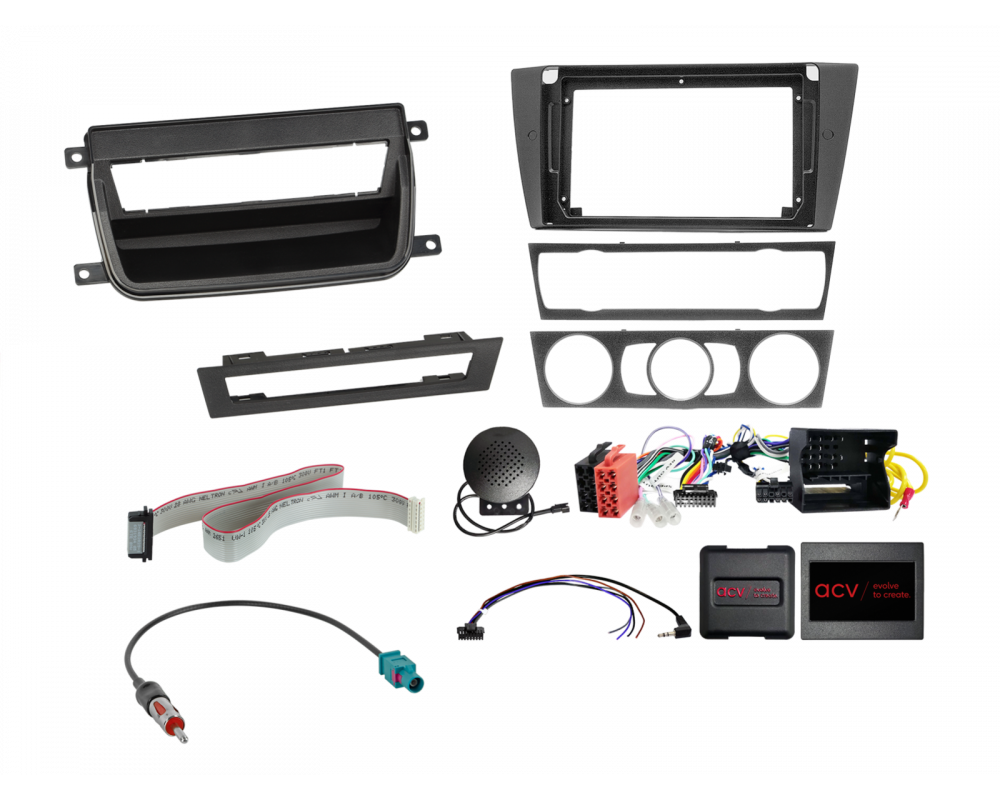 9" Kit BMW 3 Serie 2005-2013 zonder rokerspakket stuurwielbediening/antenne