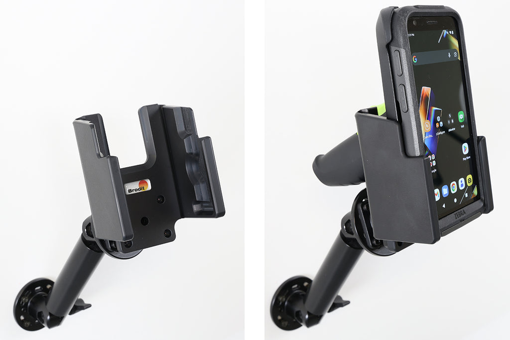 Brodit passieve houder met kantel- en draaikoppeling voor Zebra TC501 met Rugged Boot – artikel 711498 – afbeelding 4