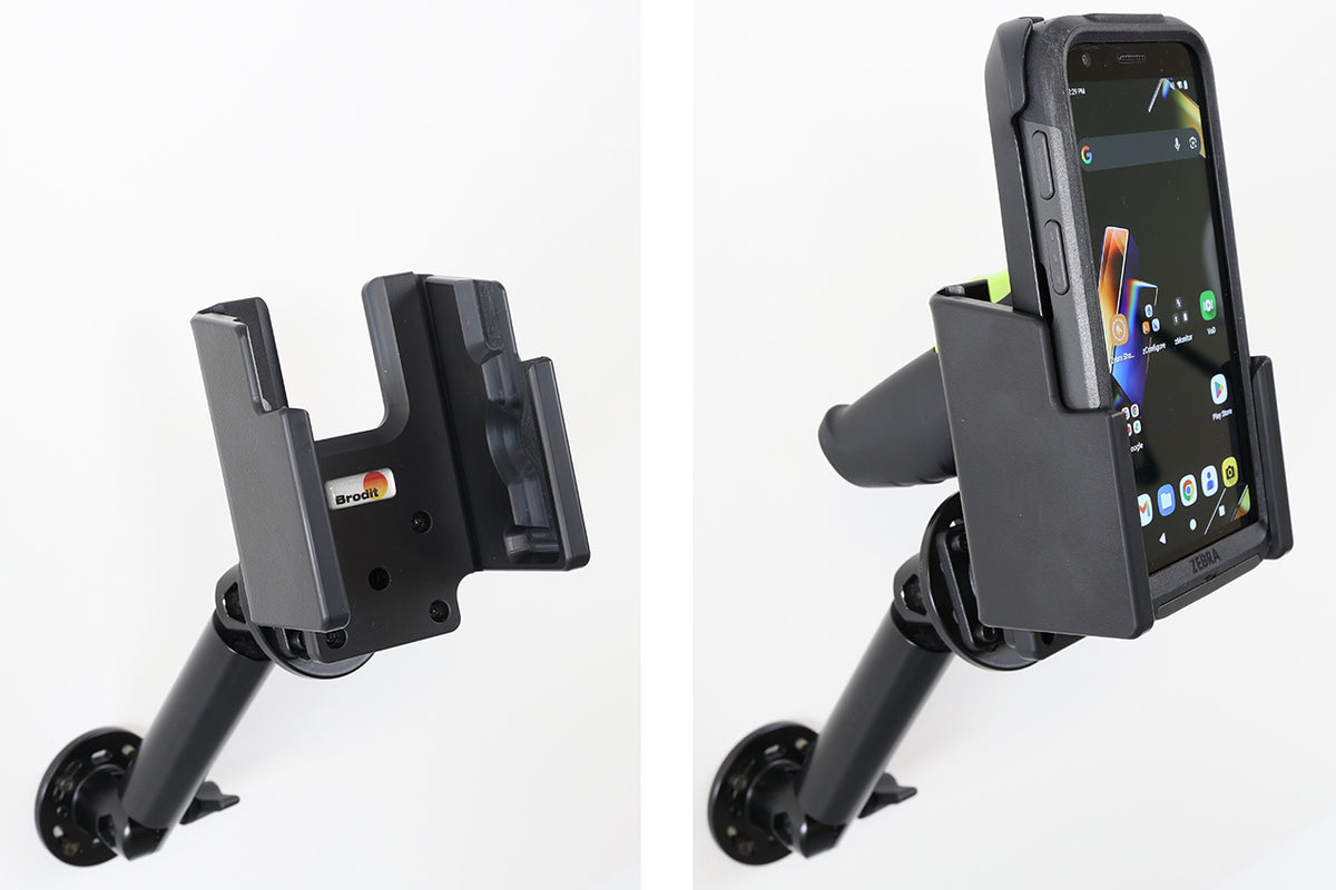 Brodit passieve houder met kantel- en draaikoppeling voor Zebra TC501 met Rugged Boot – artikel 711498 – afbeelding 4