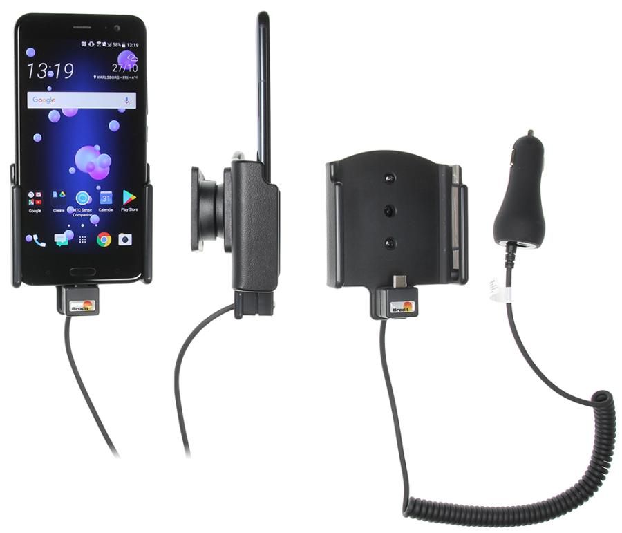 Brodit houder/lader HTC U11 sig.plug