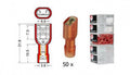 Kabelschoen schuif  vrouwelijk NYLON  6.3 mm rood 10 stuks