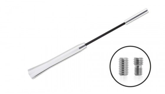 Antenne telescoop  5mm draad pin 17cm alu-staal AM/FM