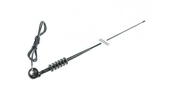 Antenne AM/FM aanbouw 180° spiraalvoet L 91cm - 1.5 mtr