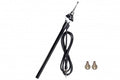 Antenne AM/FM inbouw 4-delig 99 cm  zwart chroom