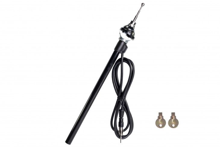 Antenne AM/FM inbouw 4-delig 99 cm  zwart chroom