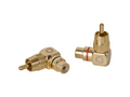 Auto-Connect L2 RCA Adapter Male -Female Angled
