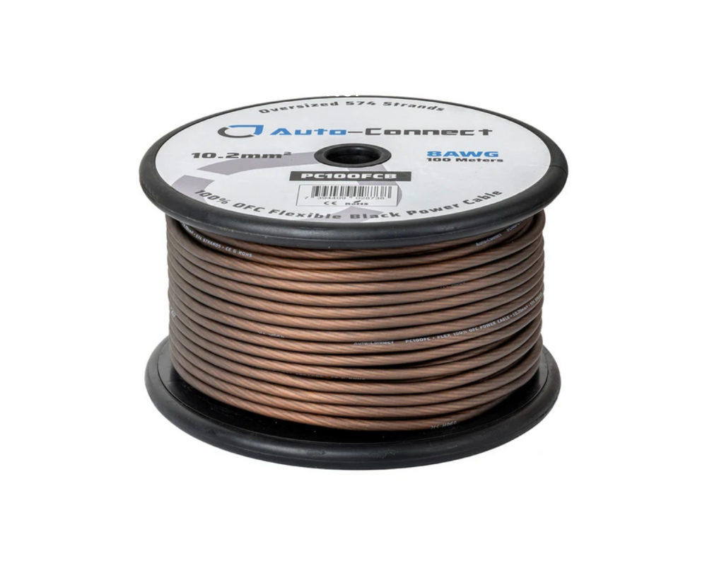 Auto-Connect Power Cable OFC Flex 10mm2 Black 100m – artikel 720PC10OFCB – afbeelding 7