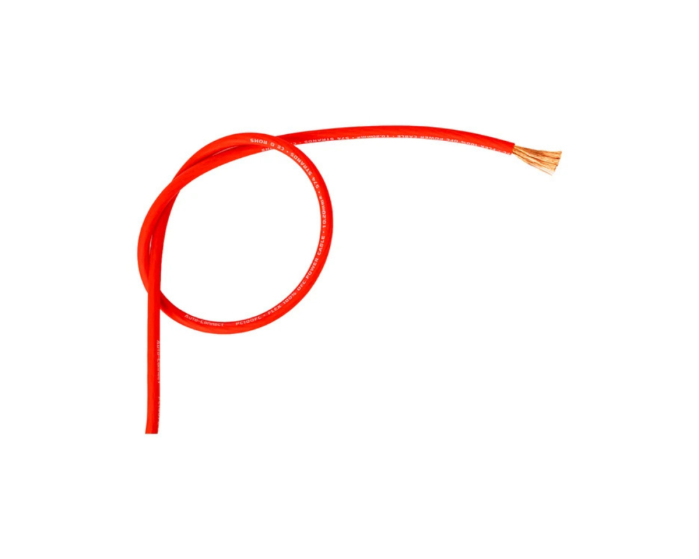 Auto-Connect Power Cable OFC Flex 10mm2 Red 100m – artikel 720PC10OFCR