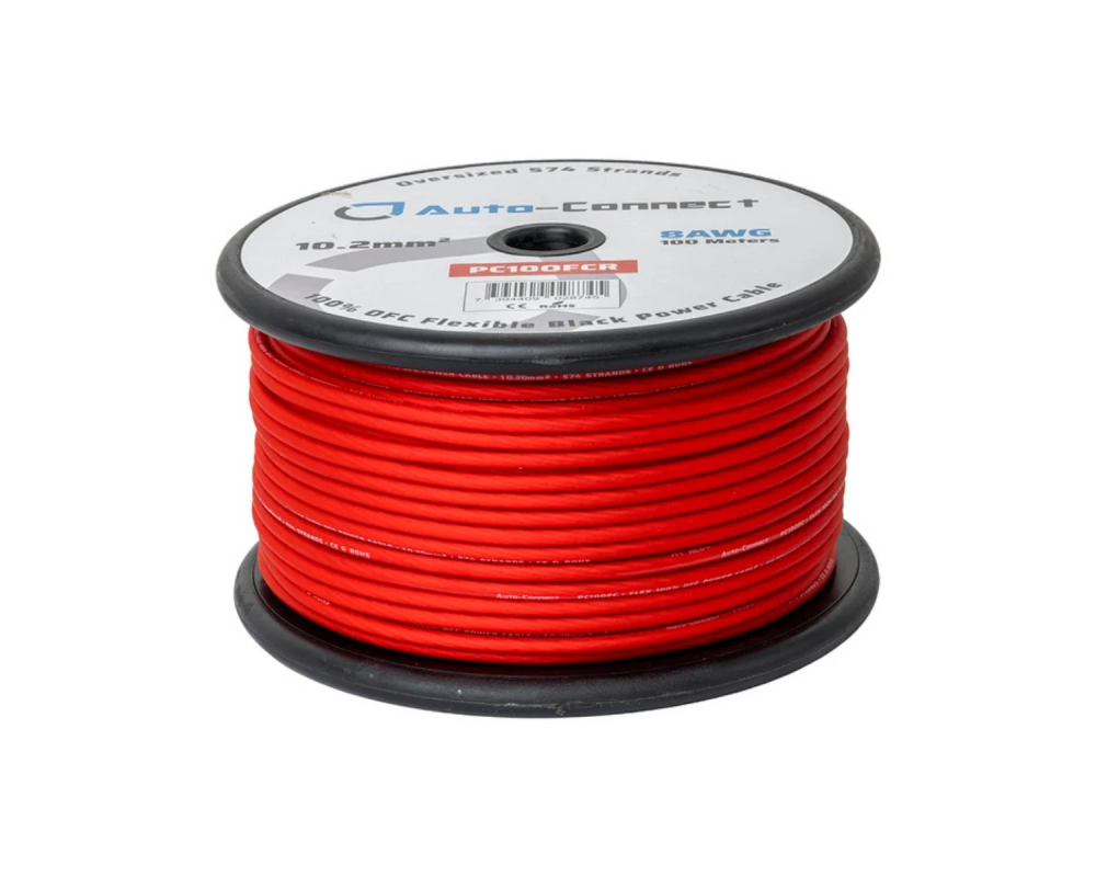 Auto-Connect Power Cable OFC Flex 10mm2 Red 100m – artikel 720PC10OFCR – afbeelding 7