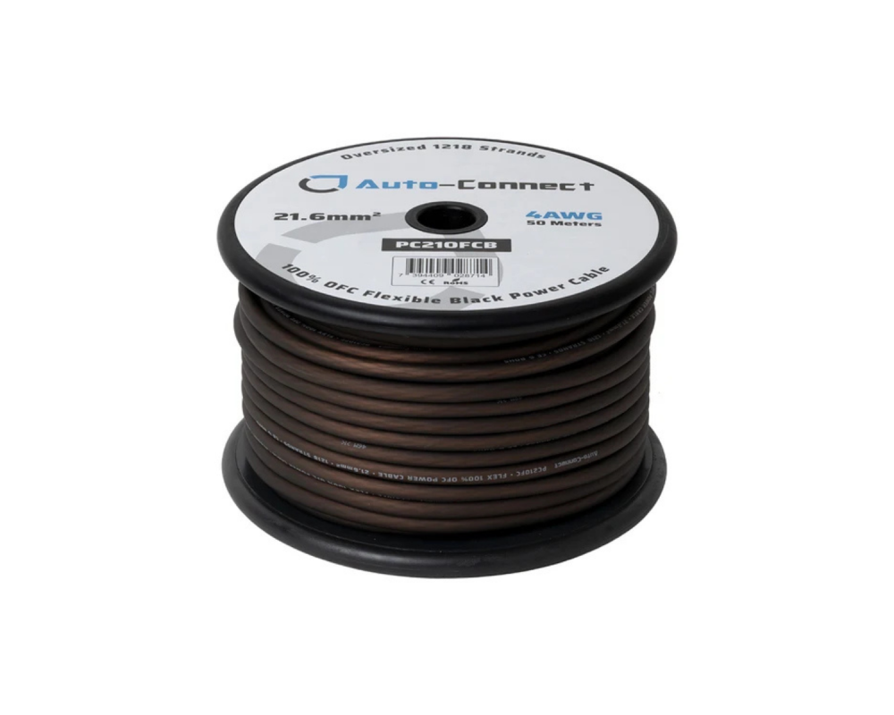 Auto-Connect Power Cable OFC Flex 21mm2 Black 50m – artikel 720PC21OFCB – afbeelding 7
