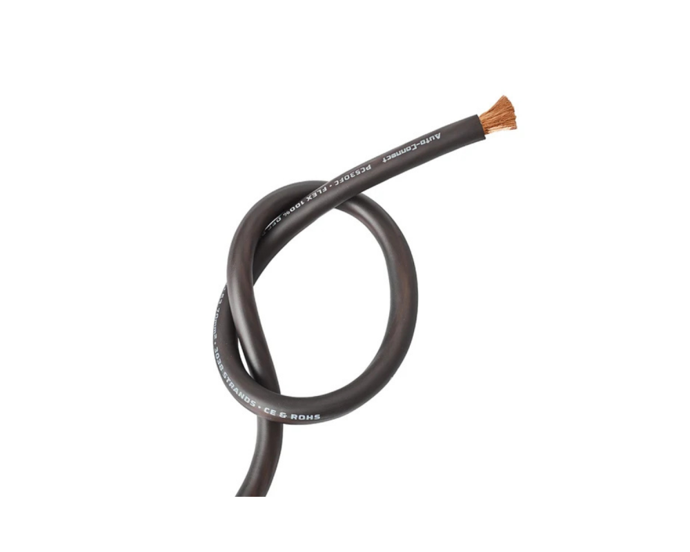 Auto-Connect Power Cable OFC Flex 53mm2 Black 20m – artikel 720PC53OFCB
