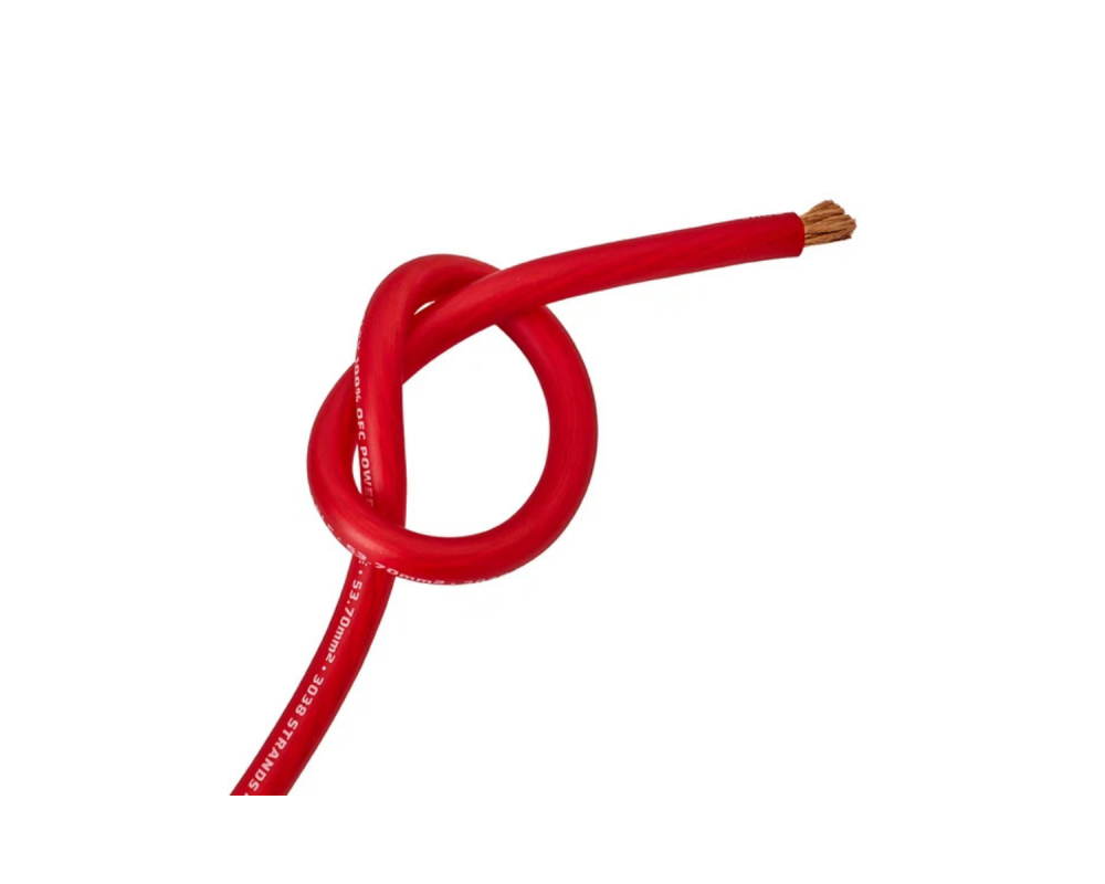 Auto-Connect Power Cable OFC Flex 53mm2 Red 20m – artikel 720PC53OFCR