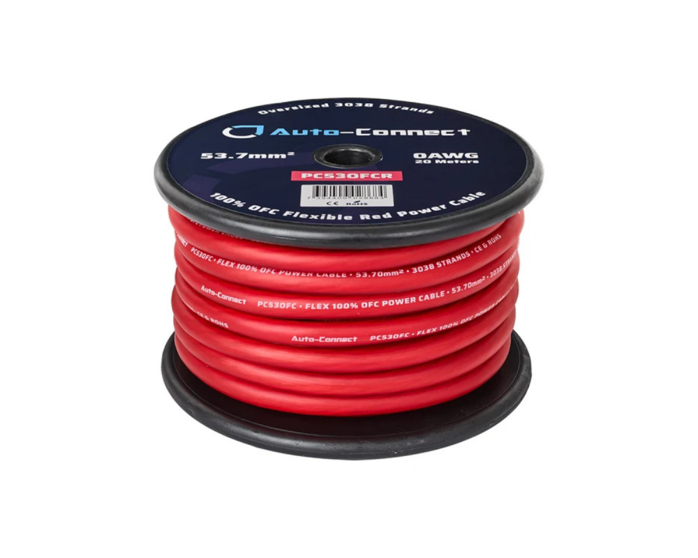 Auto-Connect Power Cable OFC Flex 53mm2 Red 20m – artikel 720PC53OFCR – afbeelding 7