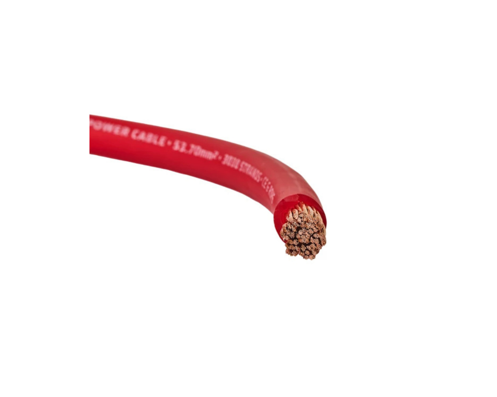 Auto-Connect Power Cable OFC Flex 53mm2 Red 20m – artikel 720PC53OFCR – afbeelding 3